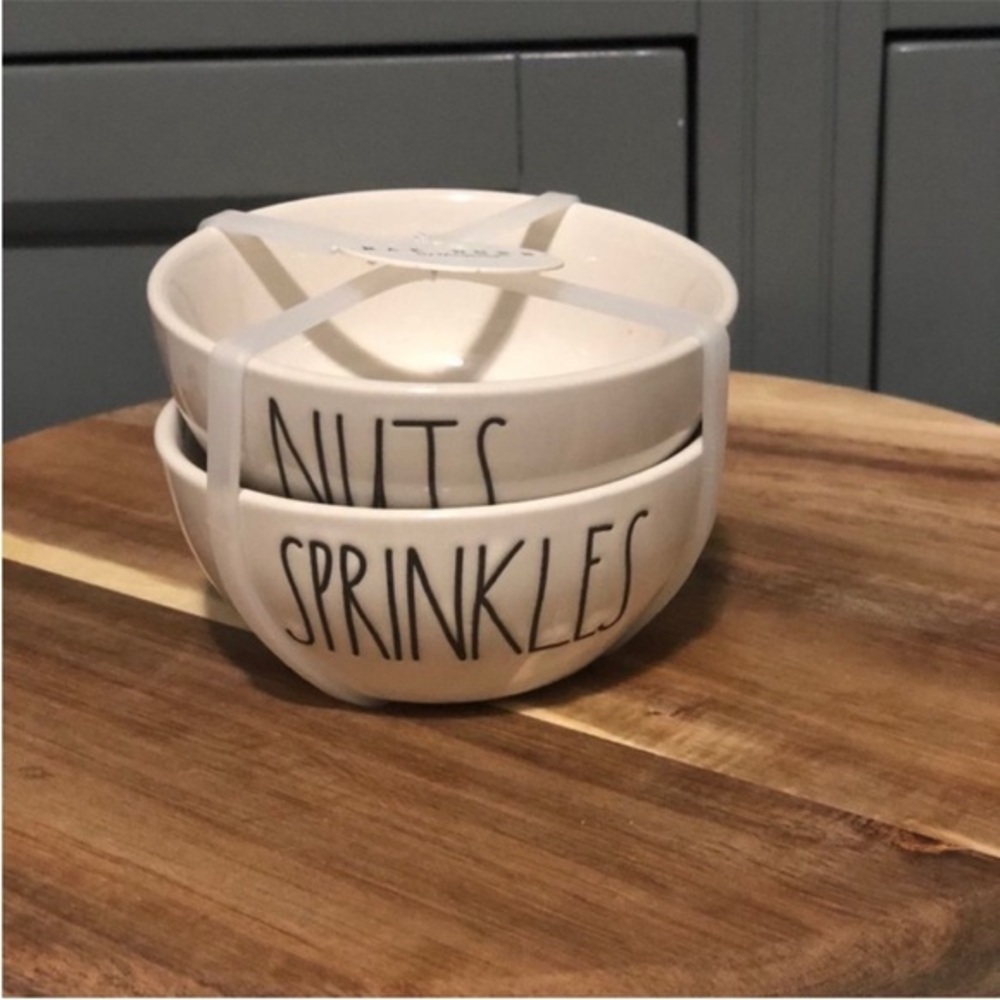 Rae Dunn Nuts and Sprinkles Baby Ceramic Dishes